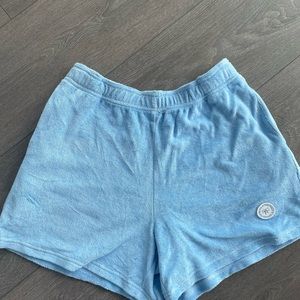 Sporty and rich terry shorts